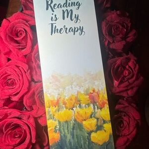 Floral Bookmark with Inspirational Quote